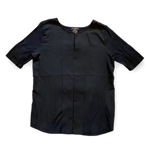 Ann Taylor Black Short Sleeve Tee